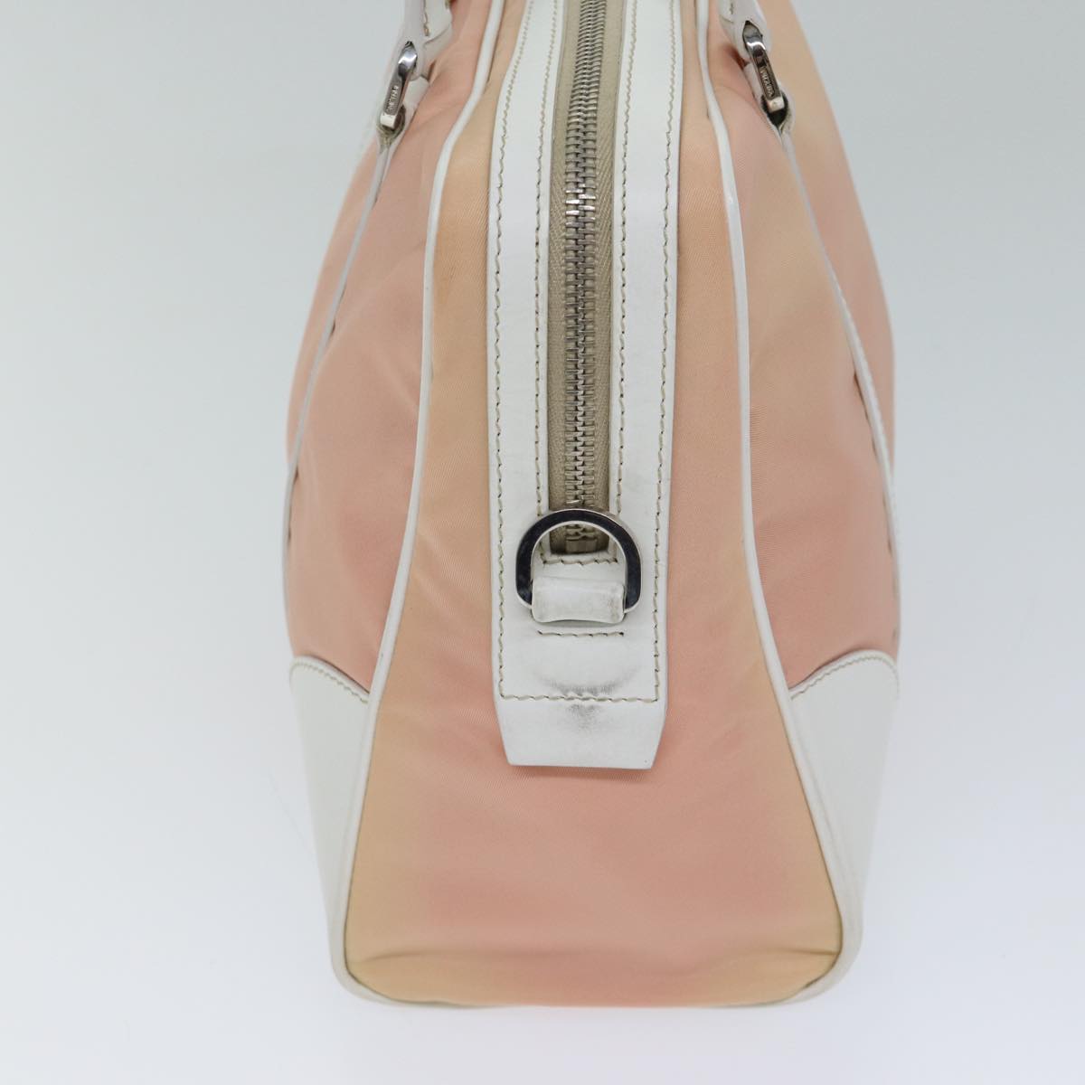 PRADA Hand Bag Nylon 2way Pink Auth ki4404