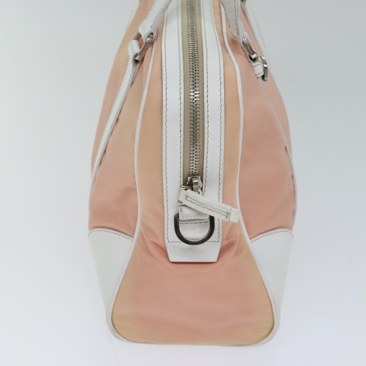 PRADA Hand Bag Nylon 2way Pink Auth ki4404