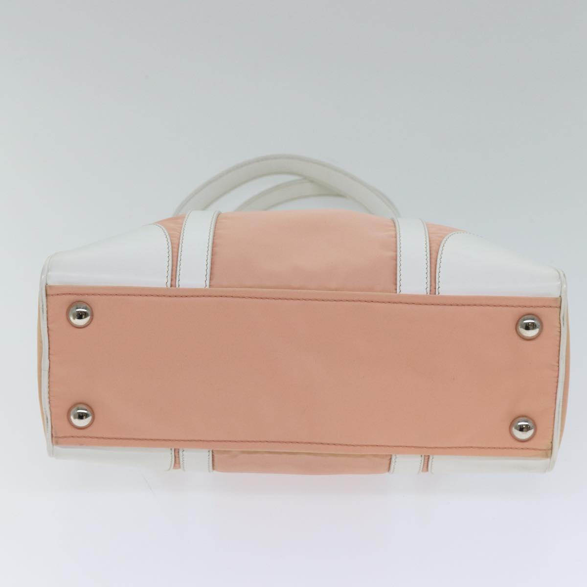 PRADA Hand Bag Nylon 2way Pink Auth ki4404