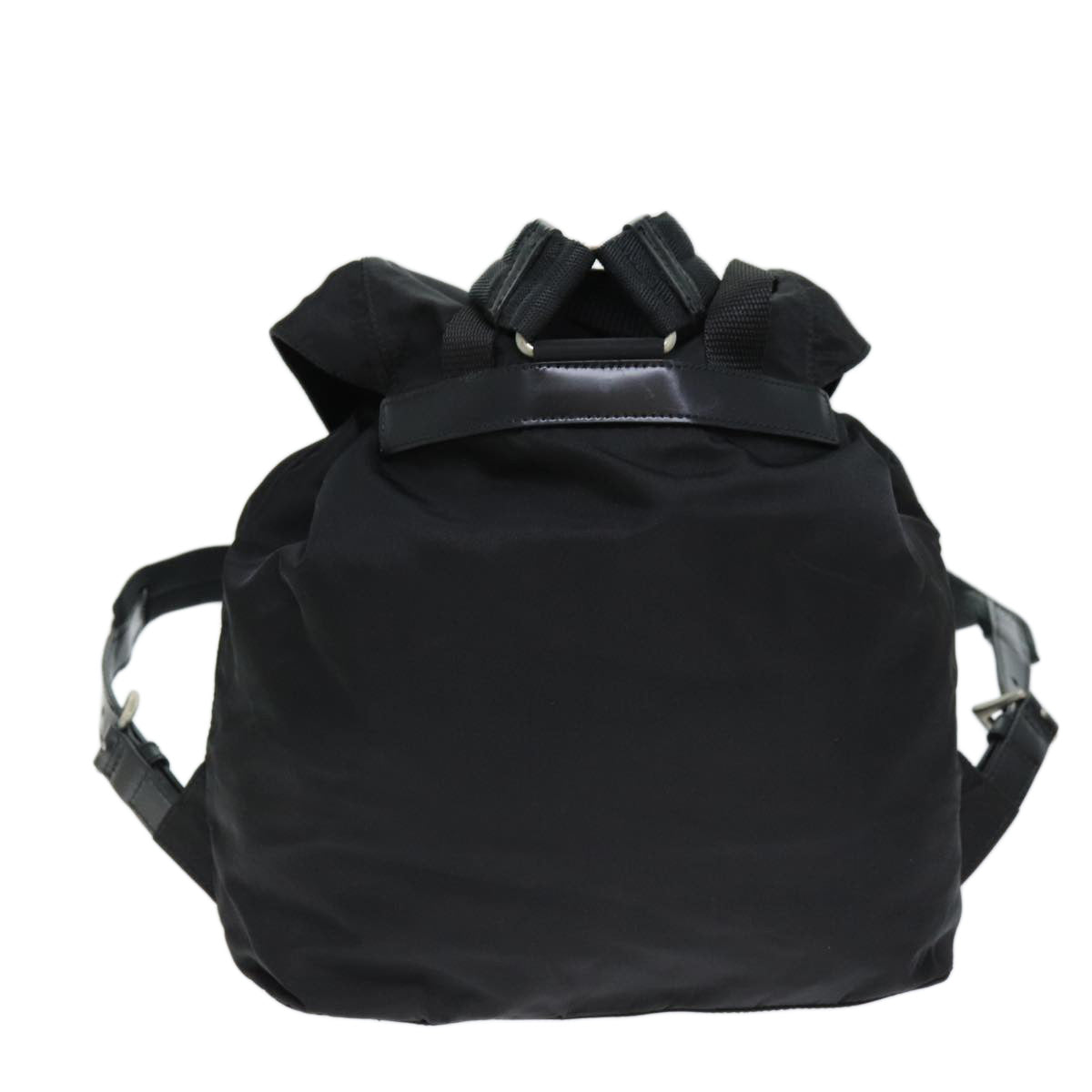 PRADA Backpack Nylon Black Auth ki4408