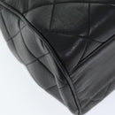 CHANEL Matelasse Chain Shoulder Bag Lamb Skin Black CC Auth ki4411-15