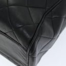 CHANEL Matelasse Chain Shoulder Bag Lamb Skin Black CC Auth ki4411-16