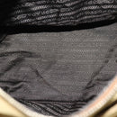 PRADA Quilted Chain Shoulder Bag Nylon Beige Auth ki4426-11