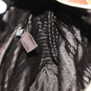 PRADA Quilted Chain Shoulder Bag Nylon Beige Auth ki4426-20