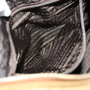 PRADA Quilted Chain Shoulder Bag Nylon Beige Auth ki4426-21