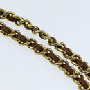 PRADA Quilted Chain Shoulder Bag Nylon Beige Auth ki4426-8