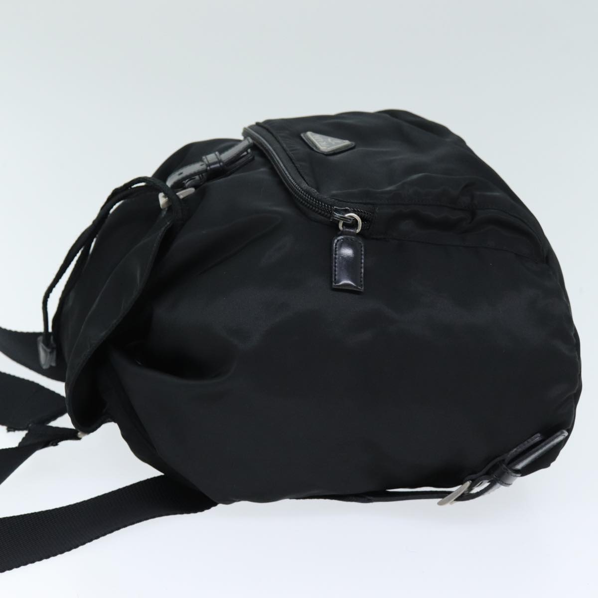 PRADA Backpack Nylon Black Auth ki4429