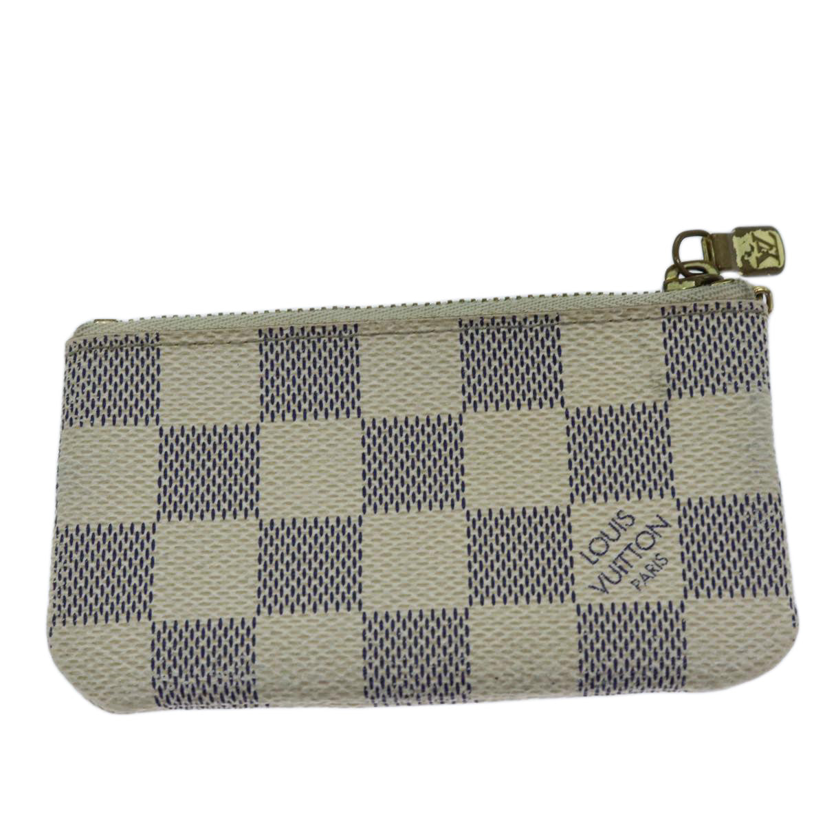 LOUIS VUITTON Damier Azur Pochette Cles Coin Purse N62659 LV Auth ki4433 - 0