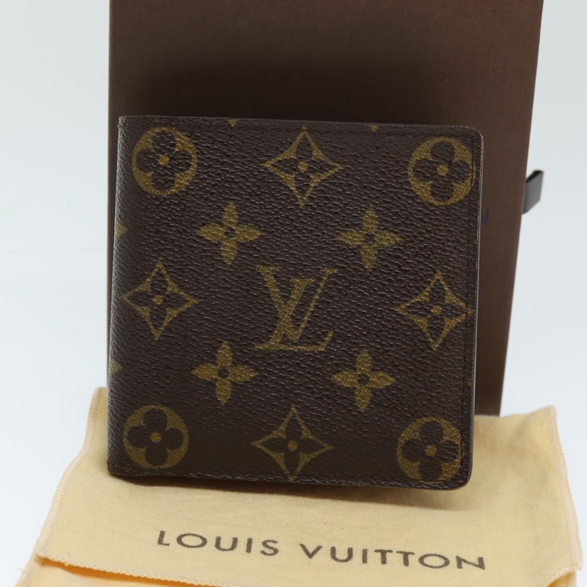 LOUIS VUITTON Monogram Portefeuille Marco Bifold Wallet M61675 LV Auth ki4437