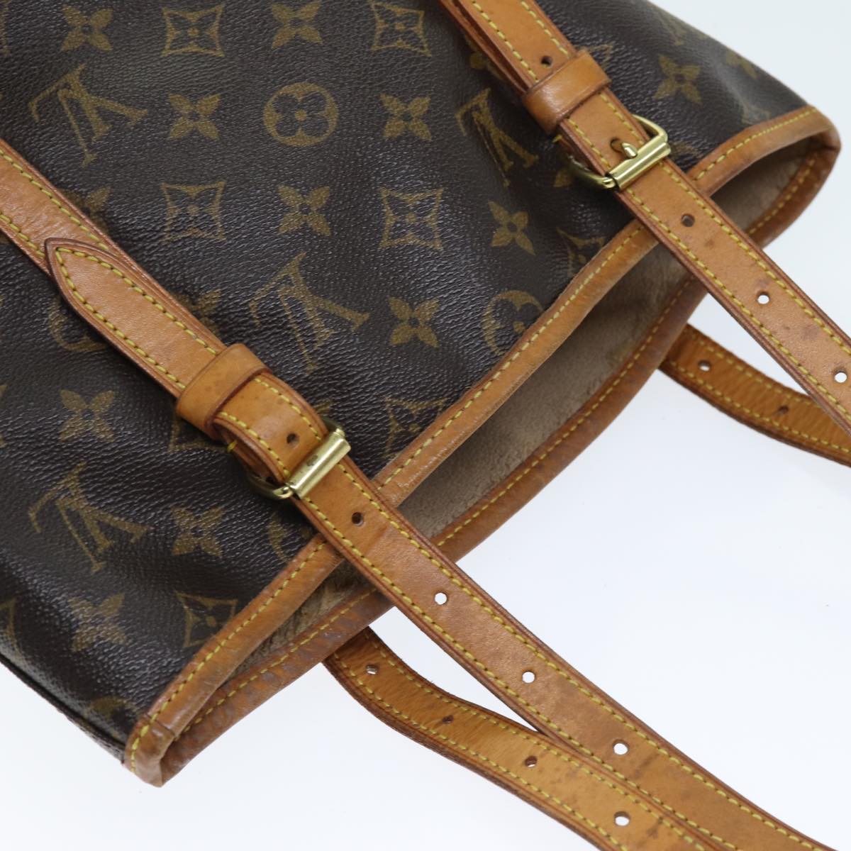 LOUIS VUITTON Monogram Bucket GM Shoulder Bag M42236 LV Auth ki4454