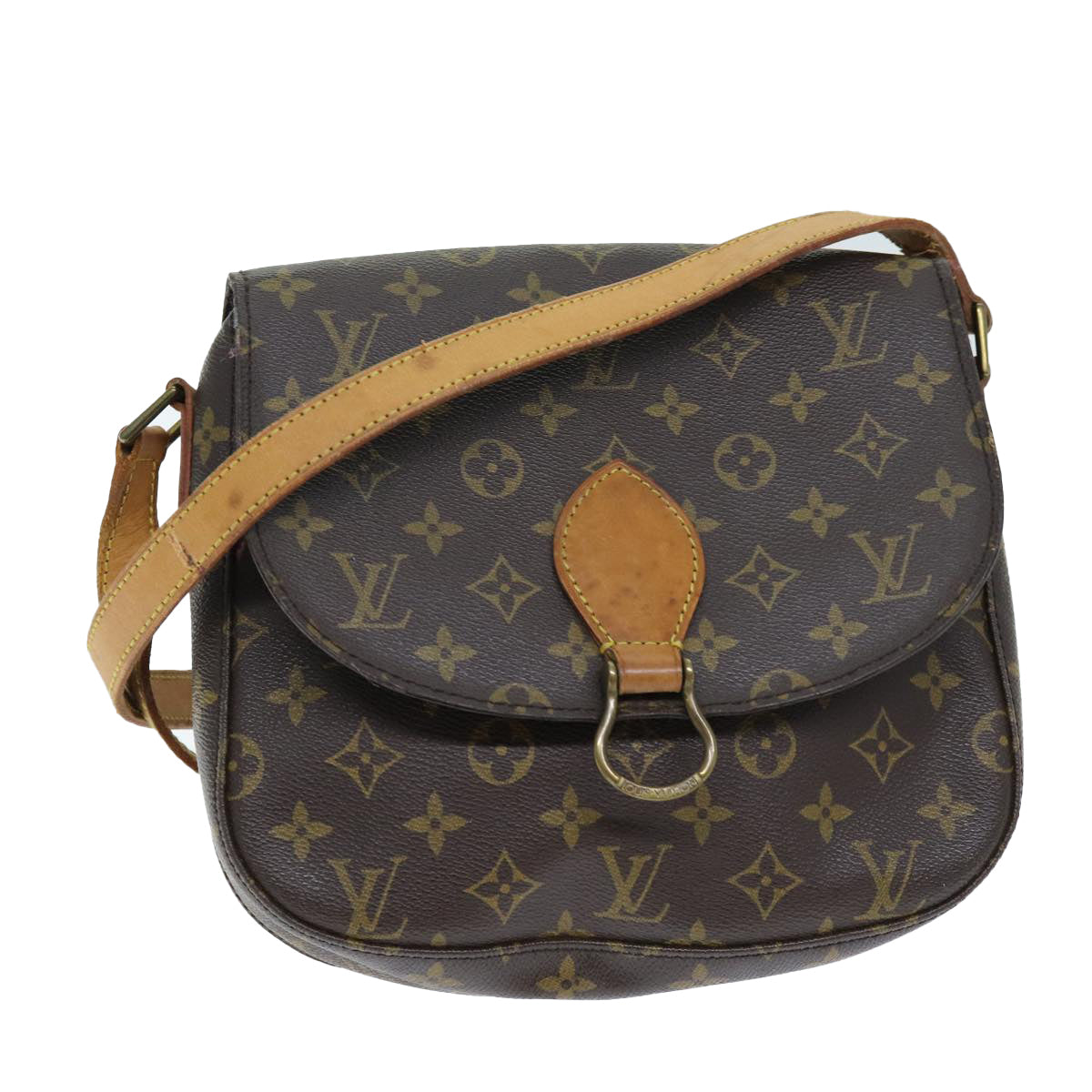 LOUIS VUITTON Monogram Saint Cloud GM Shoulder Bag M51242 LV Auth ki4456