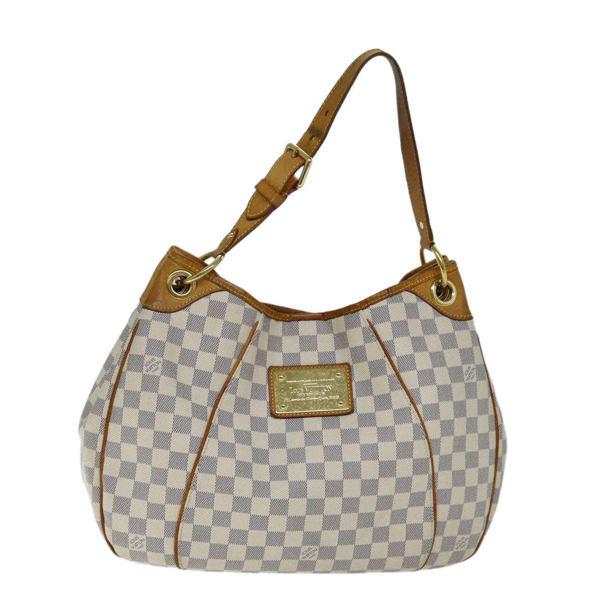 LOUIS VUITTON Damier Azur Galliera GM Shoulder Bag N55216 LV Auth ki4458