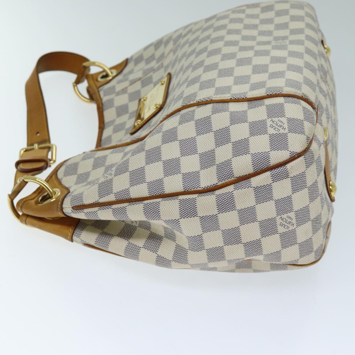 LOUIS VUITTON Damier Azur Galliera GM Shoulder Bag N55216 LV Auth ki4458