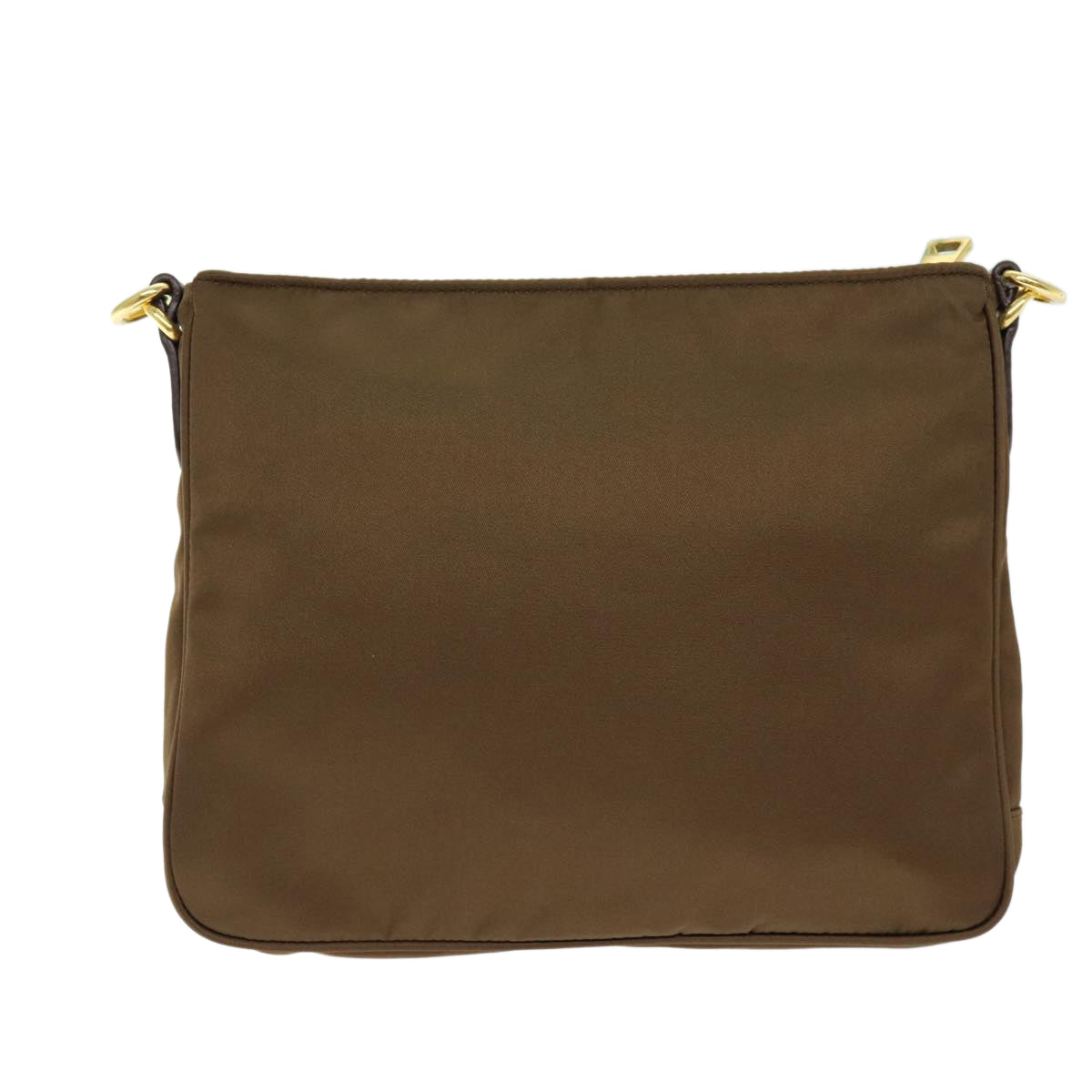 PRADA Shoulder Bag Nylon Brown Auth ki4473