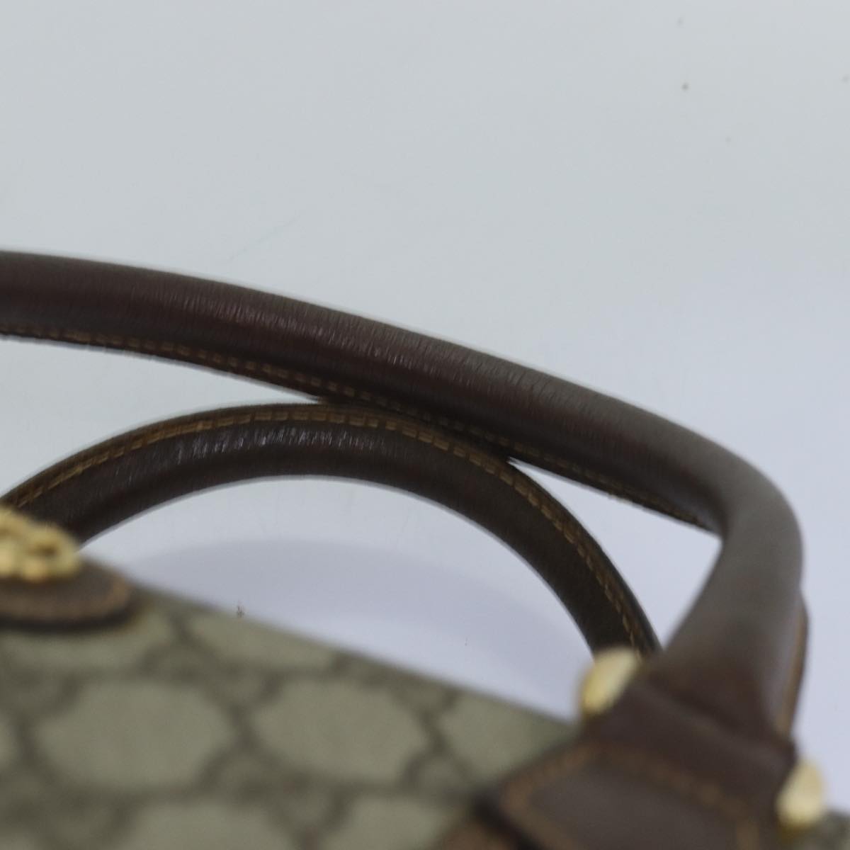 GUCCI GG Supreme Web Sherry Line Boston Bag PVC 2way Beige Red Green Auth ki4476