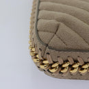 Stella MacCartney Chain Shoulder Bag Suede Beige Auth ki4488-17