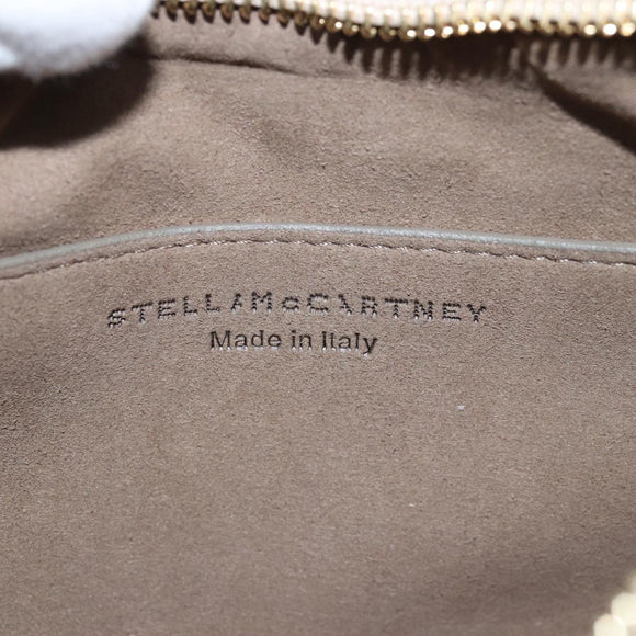 Stella MacCartney Chain Shoulder Bag Suede Beige Auth ki4488