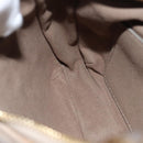 Stella MacCartney Chain Shoulder Bag Suede Beige Auth ki4488-20