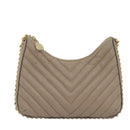 Stella MacCartney Chain Shoulder Bag Suede Beige Auth ki4488-13