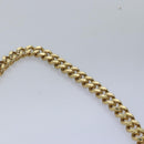 Stella MacCartney Chain Shoulder Bag Suede Beige Auth ki4488-14