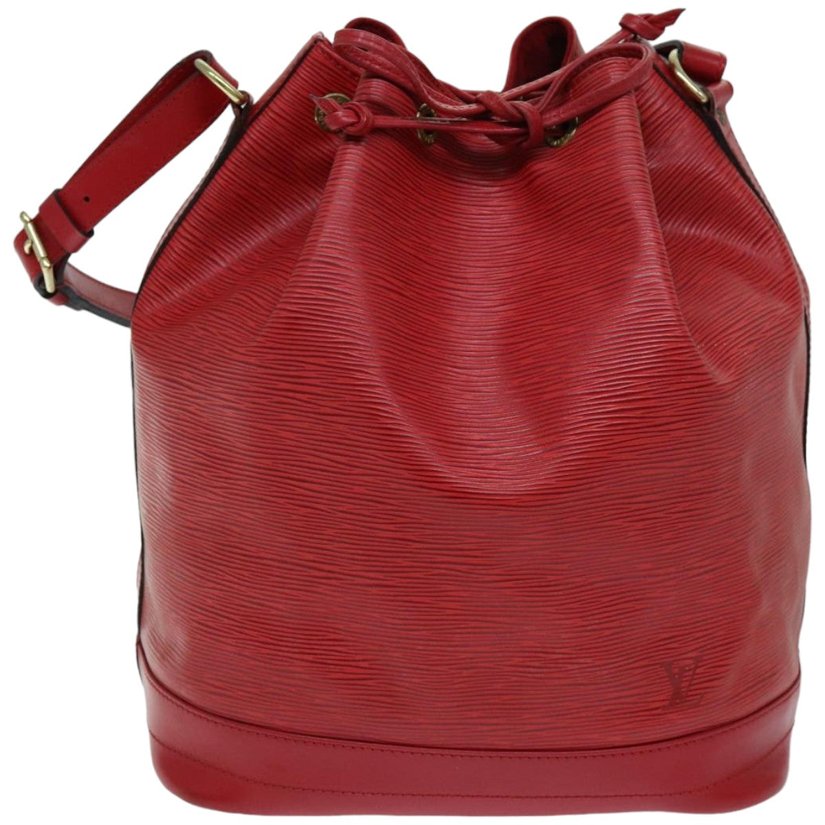 LOUIS VUITTON Epi Noe Shoulder Bag Red M44007 LV Auth ki4494