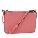 BURBERRY Shoulder Bag Leather Pink Auth ki4506V-1