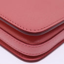 BURBERRY Shoulder Bag Leather Pink Auth ki4506V-15