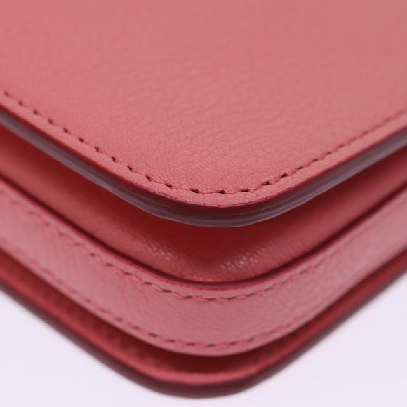 BURBERRY Shoulder Bag Leather Pink Auth ki4506V