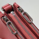 BURBERRY Shoulder Bag Leather Pink Auth ki4506V-10