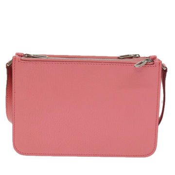 BURBERRY Shoulder Bag Leather Pink Auth ki4506V - 0