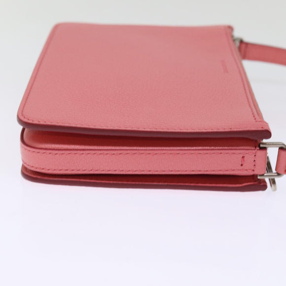 BURBERRY Shoulder Bag Leather Pink Auth ki4506V