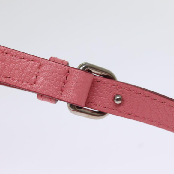 BURBERRY Shoulder Bag Leather Pink Auth ki4506V