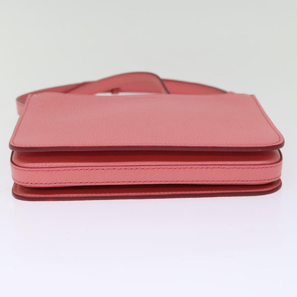 BURBERRY Shoulder Bag Leather Pink Auth ki4506V