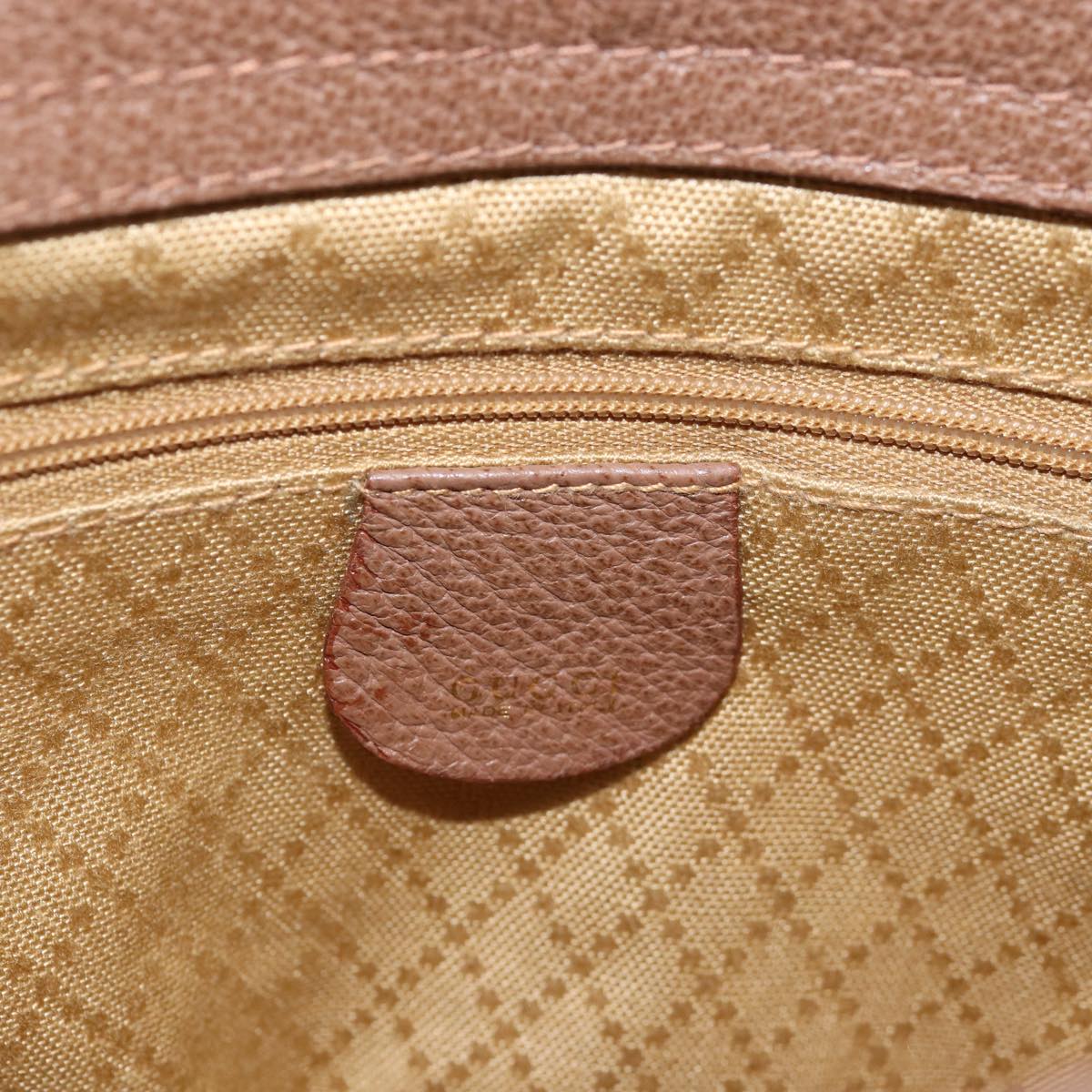 GUCCI Bamboo Diamante Hand Bag Suede Brown 000 123 0316 Auth ki4507