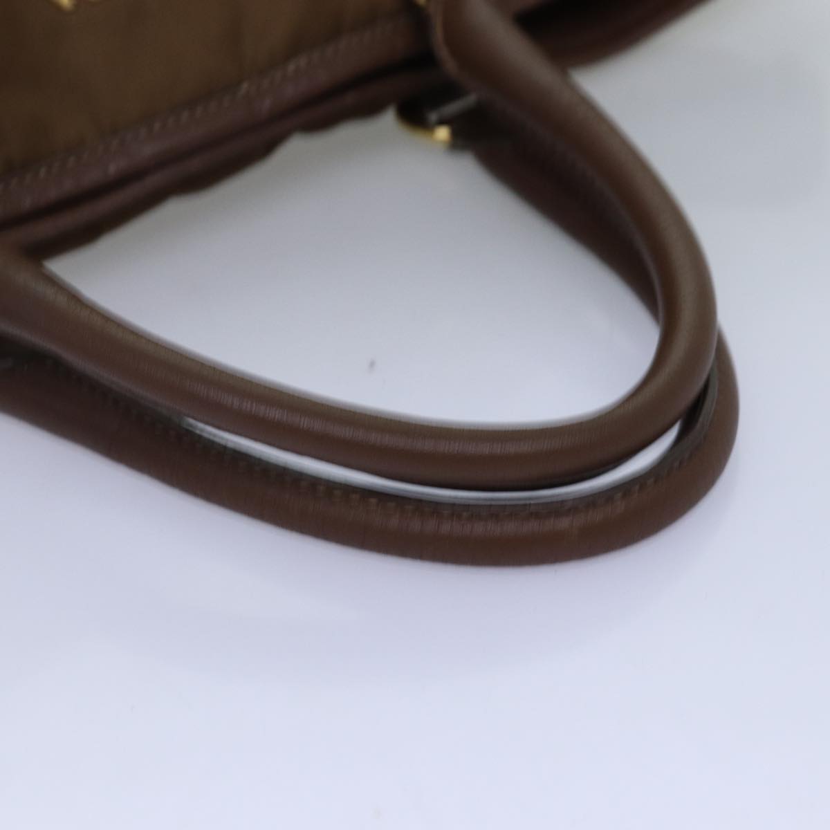 PRADA Tote Bag Nylon 2way Brown Auth ki4513