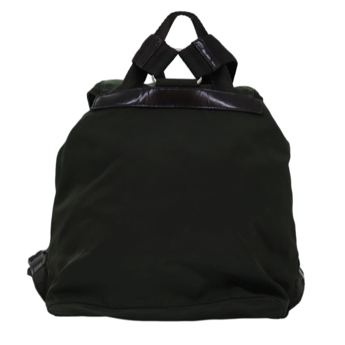 PRADA Backpack Nylon Khaki Auth ki4517