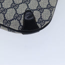 GUCCI GG Supreme Sherry Line Shoulder Bag PVC Navy Red 39 02 026 Auth ki4524-15