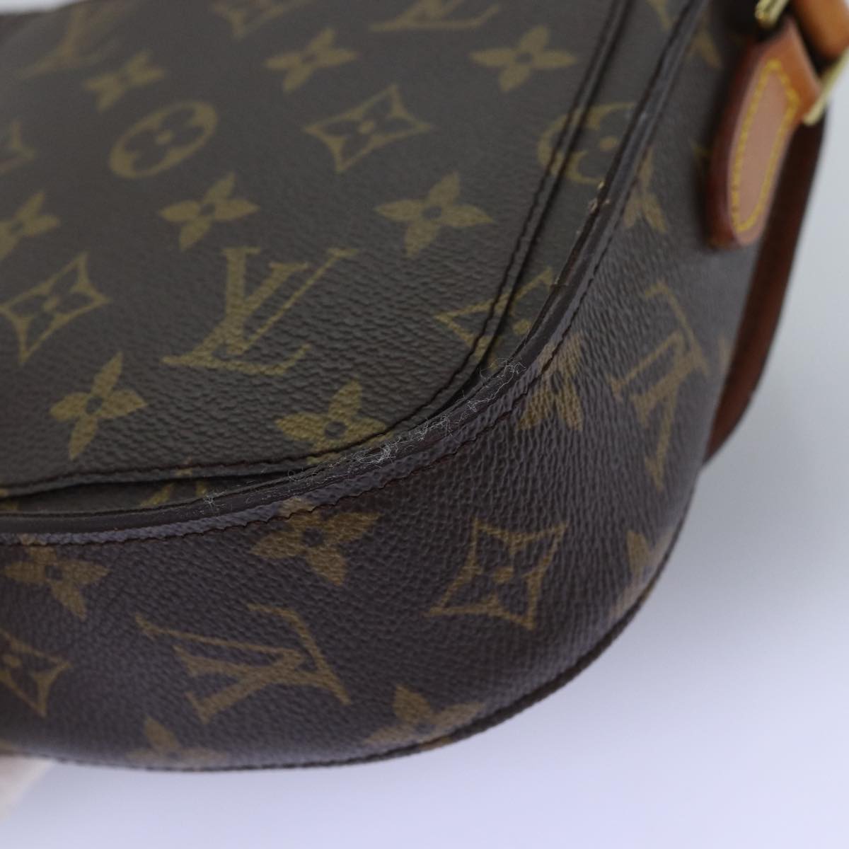 LOUIS VUITTON Monogram Saint Cloud PM Shoulder Bag M51244 Auth ki4525