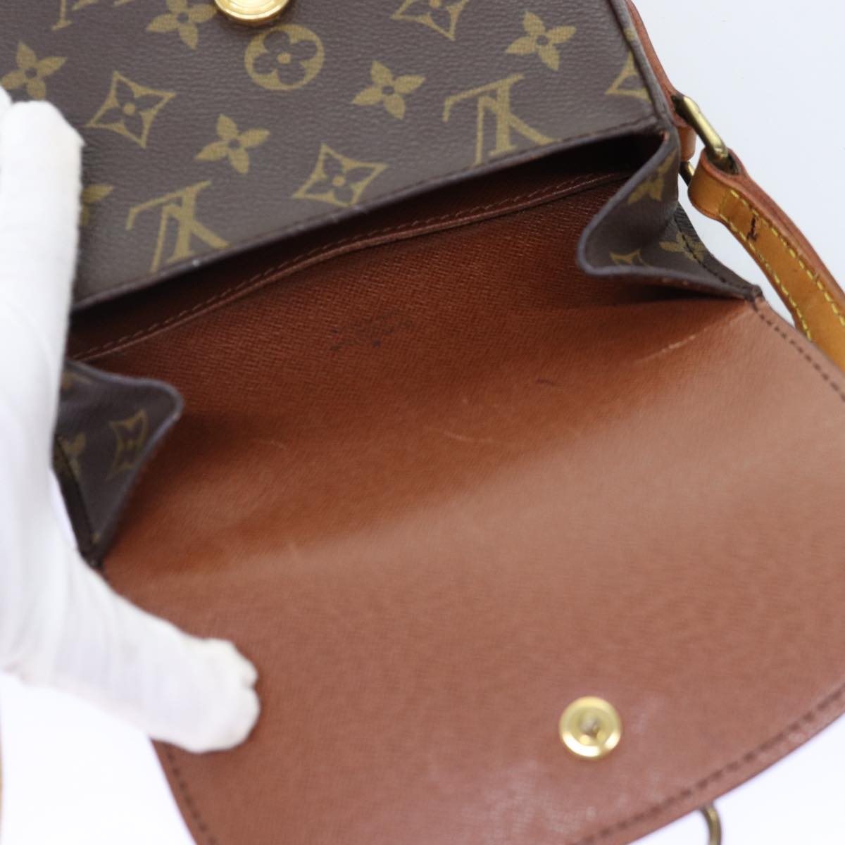 LOUIS VUITTON Monogram Saint Cloud PM Shoulder Bag M51244 Auth ki4525