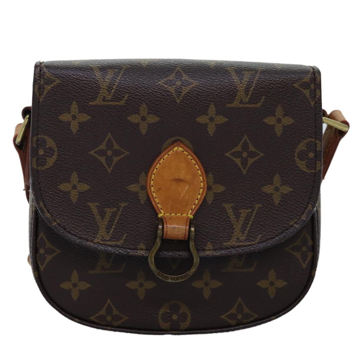 LOUIS VUITTON Monogram Saint Cloud PM Shoulder Bag M51244 Auth ki4525