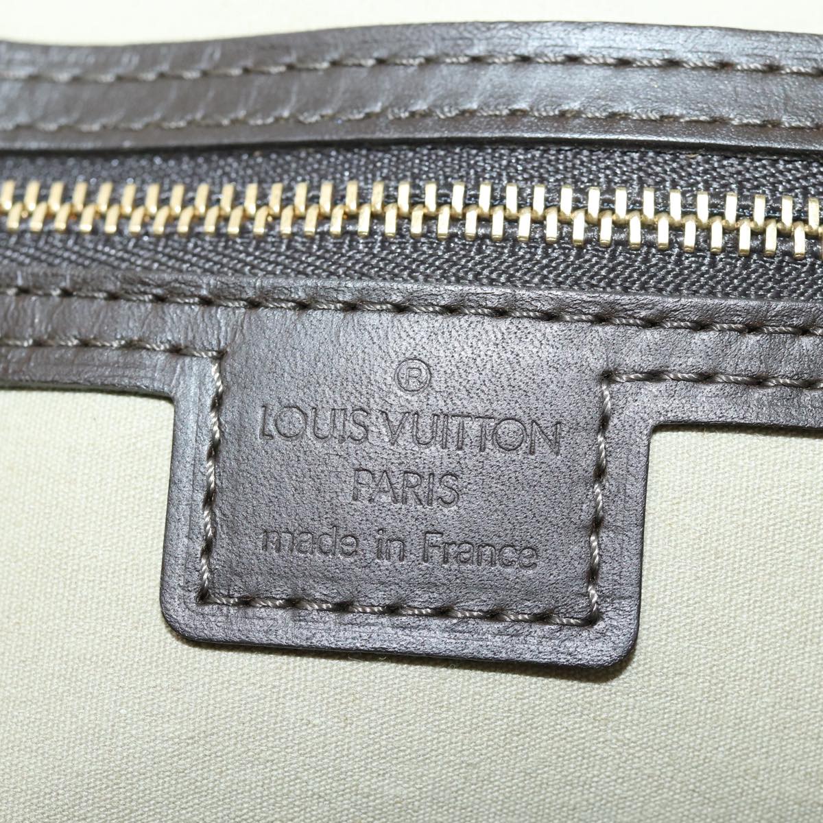 LOUIS VUITTON Monogram Mini Josephine GM Hand Bag Khaki M92310 LV Auth ki4533