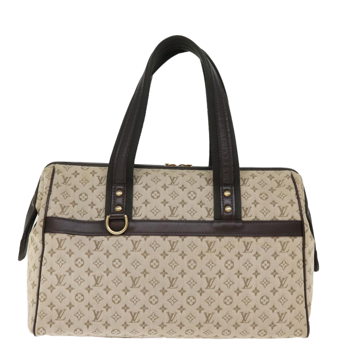 LOUIS VUITTON Monogram Mini Josephine GM Hand Bag Khaki M92310 LV Auth ki4533 - 0