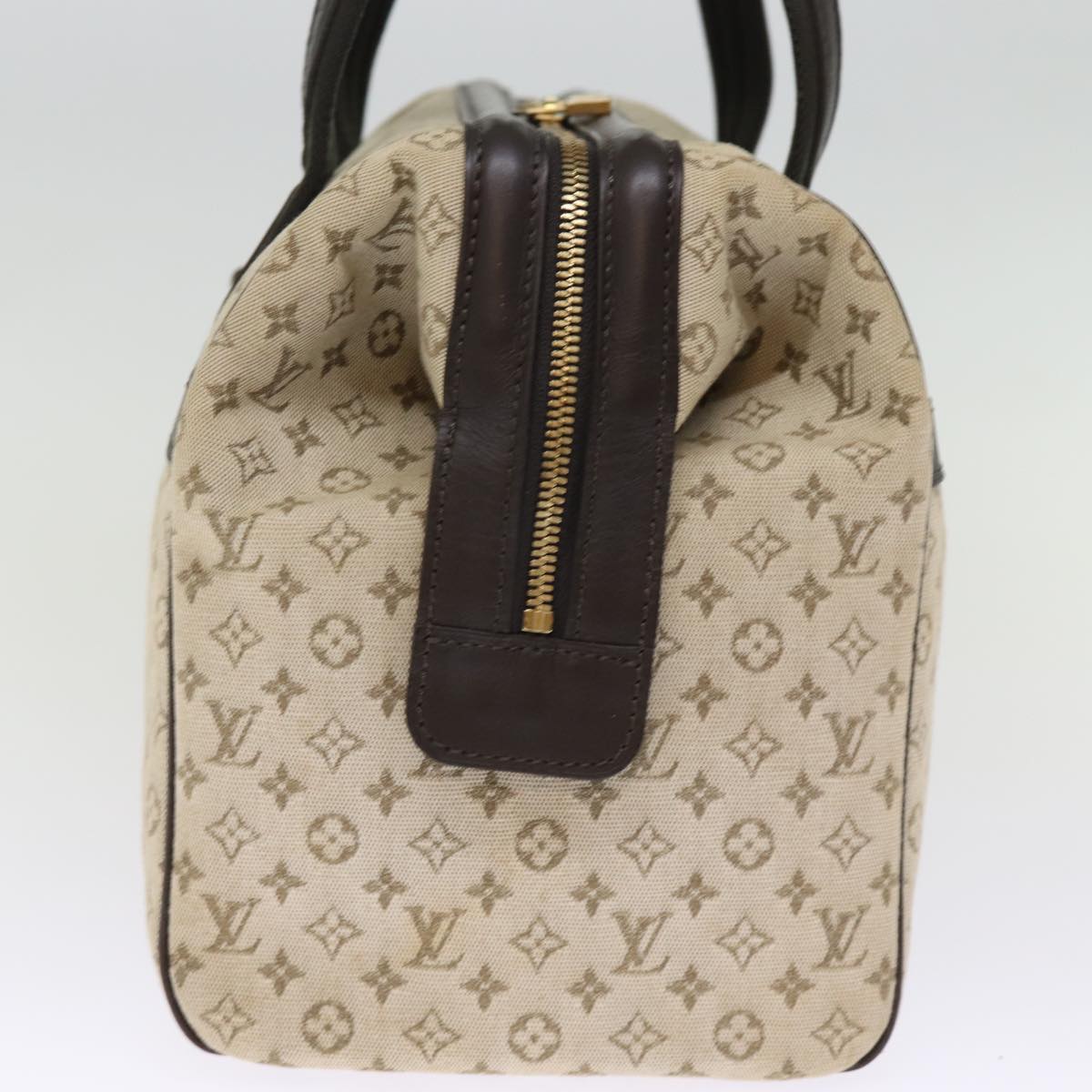 LOUIS VUITTON Monogram Mini Josephine GM Hand Bag Khaki M92310 LV Auth ki4533