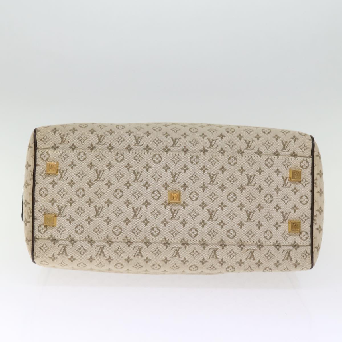 LOUIS VUITTON Monogram Mini Josephine GM Hand Bag Khaki M92310 LV Auth ki4533