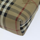 Burberrys Nova Check Shoulder Bag PVC Leather Auth ki4534-15