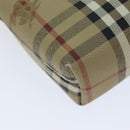 Burberrys Nova Check Shoulder Bag PVC Leather Auth ki4534-16