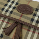 Burberrys Nova Check Shoulder Bag PVC Leather Auth ki4534-10