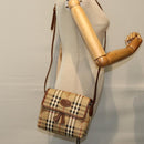 Burberrys Nova Check Shoulder Bag PVC Leather Auth ki4534-20