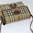 Burberrys Nova Check Shoulder Bag PVC Leather Auth ki4534-6