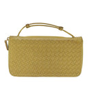 BOTTEGA VENETA INTRECCIATO Organizer Wallet Leather Yellow Auth ki4541-13